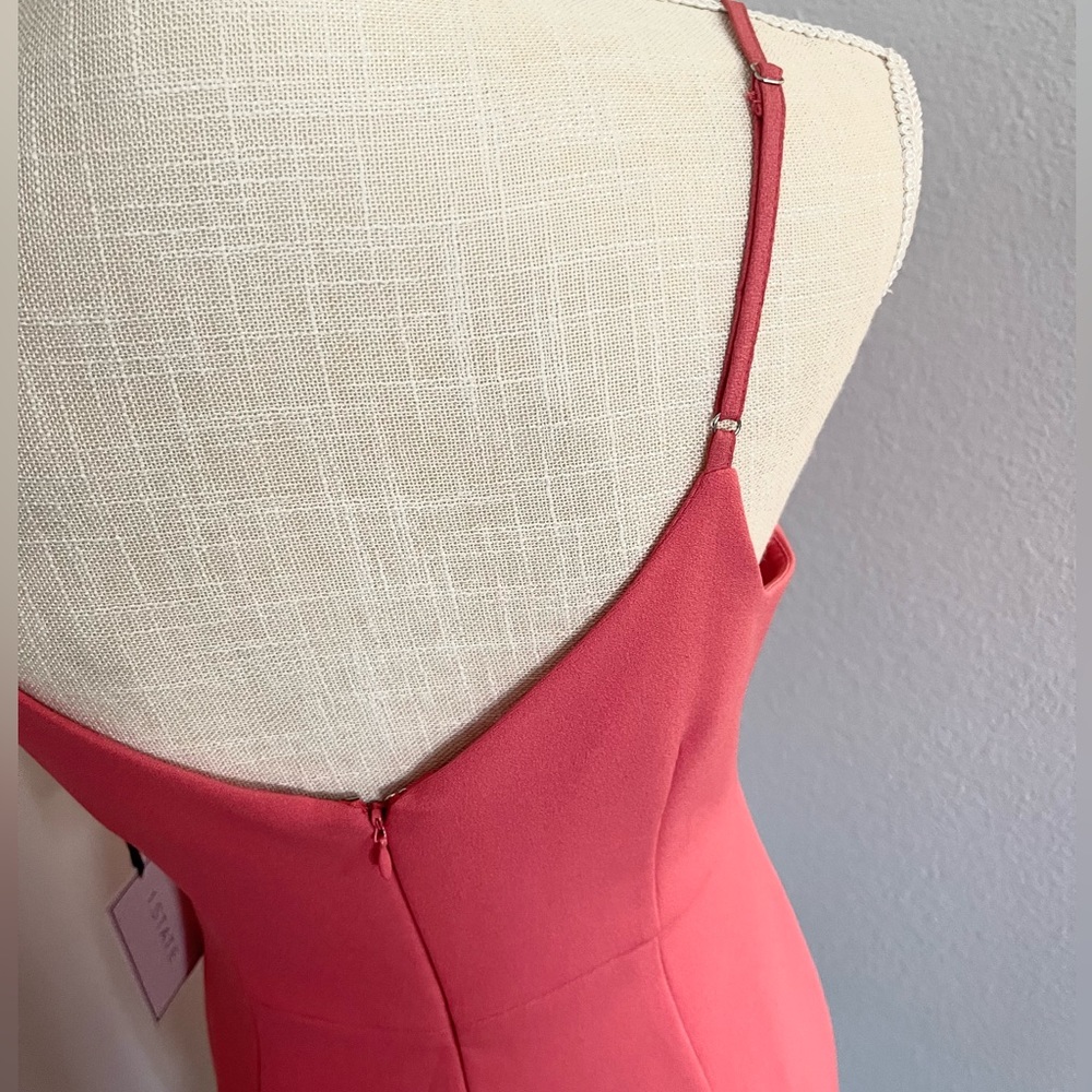 Women’s Coral pink Ruffled Cocktail 1State Dress - Picture 11 of 12